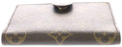 Louis Vuitton Monogram Agenda Mini Notebook Cover R20007 Brown PVC Leather Used