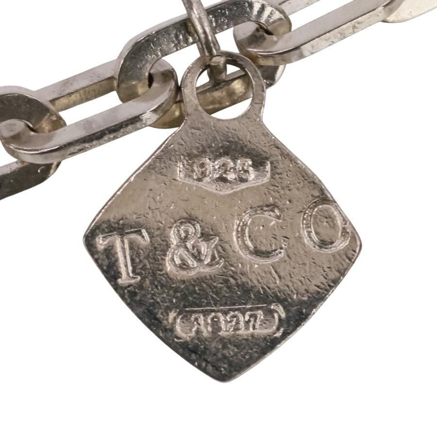 Excellent Tiffany & Co Sterling Silver 925 1837 5 Charm Oval Chain Link Bracelet