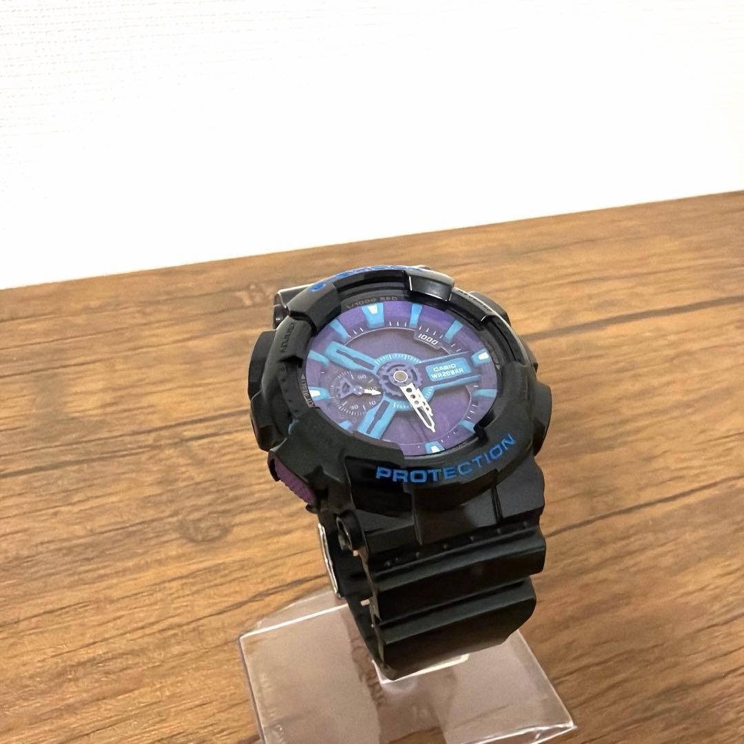 CASIO G-SHOCK GA-110HC-1AJF Mens Watch Black Purple Blue Analog Digital 51mm