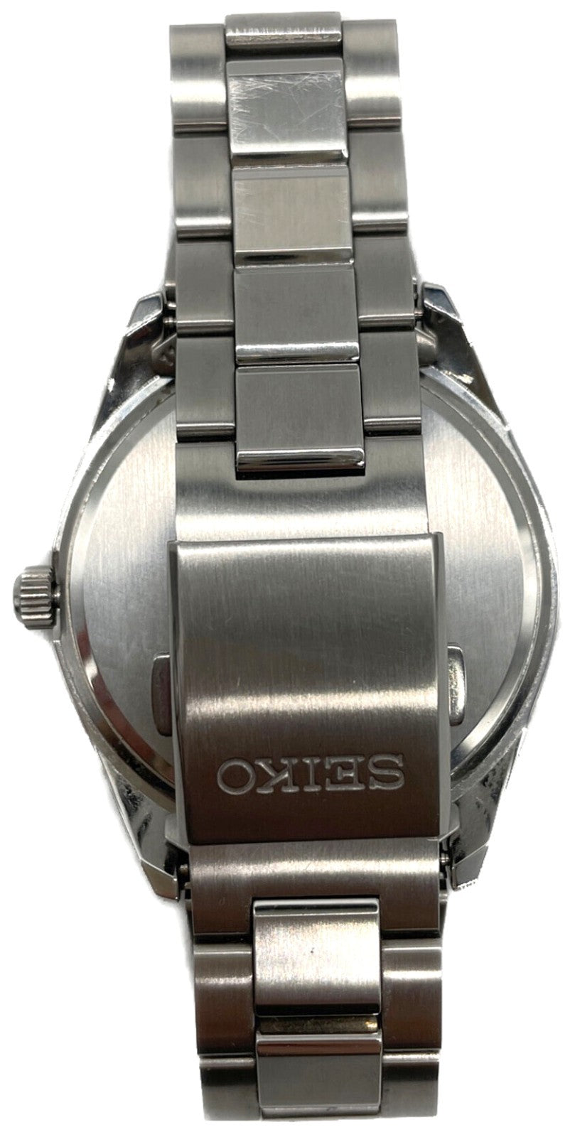 SEIKO SBTM323 Radio Solar Wristwatch Blue Dial Stainless Steel Men Watch Japan