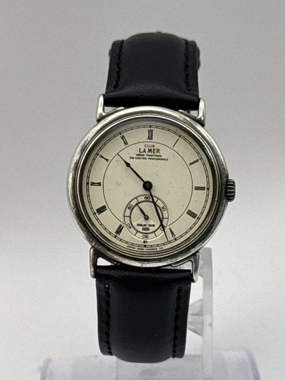 Citizen Club La Mer 3481-340698 925 Silver Quartz Watch Ivory Dial 32.8 mm VTG