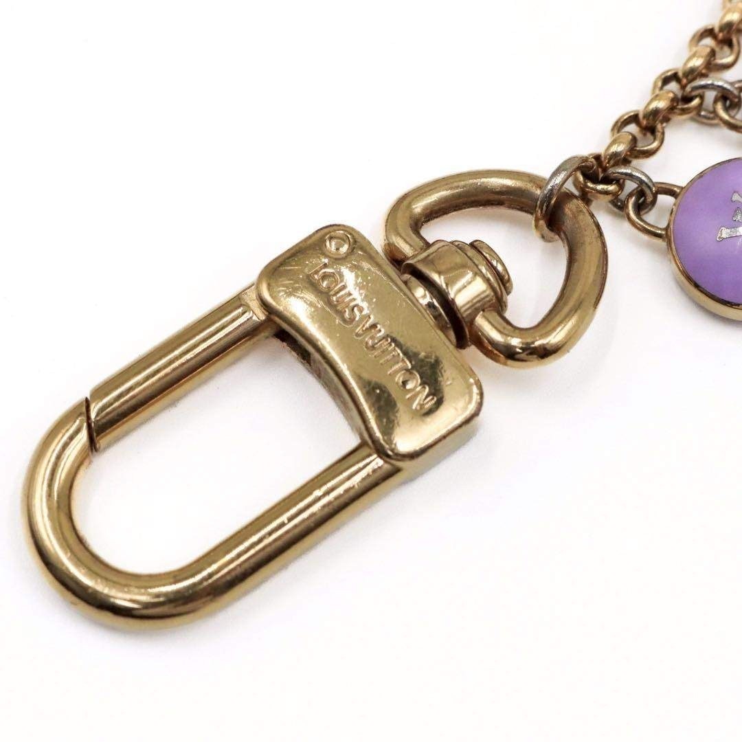 Louis Vuitton Auth M65380 Porte Cles Chenne Pastilles Key Ring Charm 21 cm 8.3"
