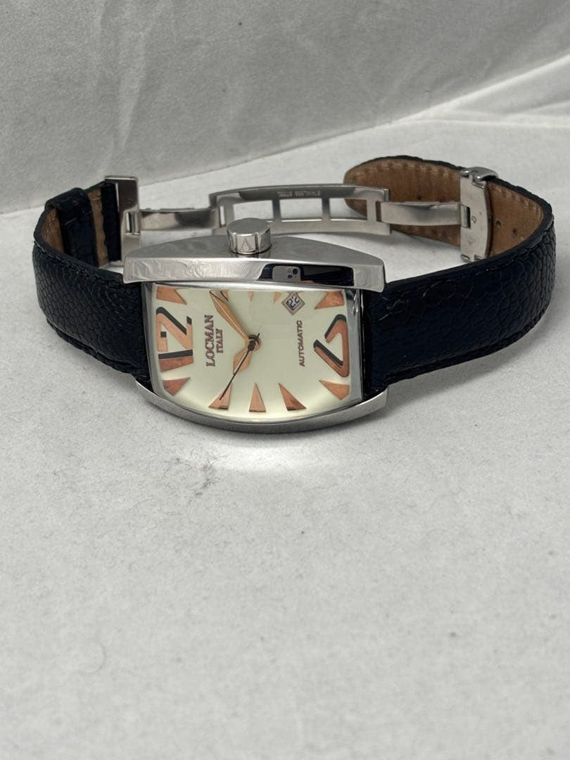 LOCMAN PANORAMA Ref.150 Automatic Analog Date Watch Men Excellent