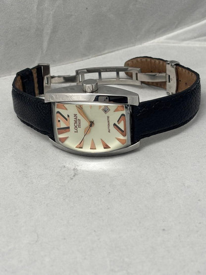 LOCMAN PANORAMA Ref.150 Automatic Analog Date Watch Men Excellent