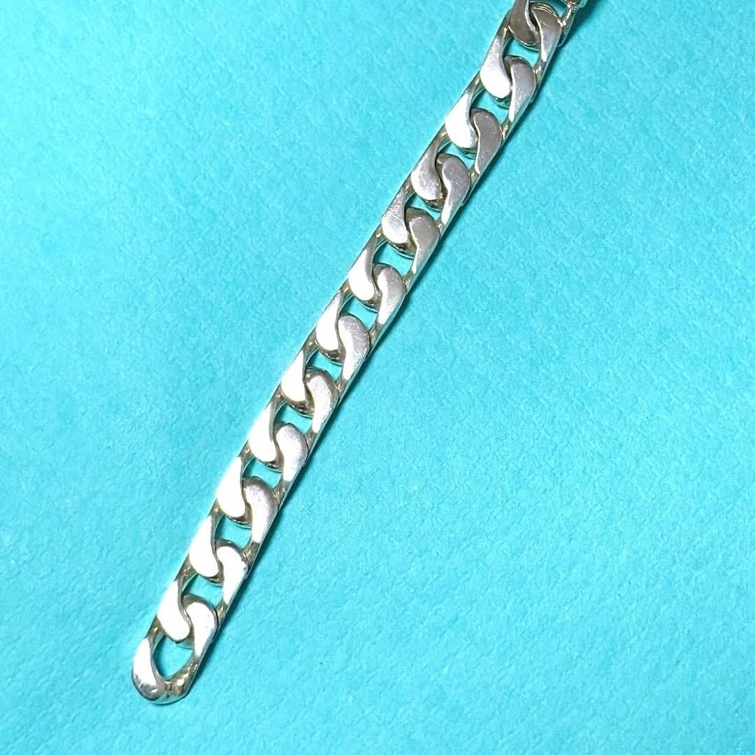 Authentic Tiffany & Co Sterling Silver 925 Curb Chain ID Bracelet L 18.6cm 7.3in