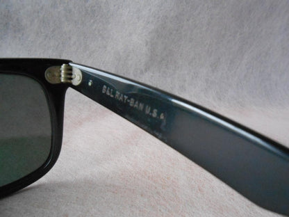 Ray Ban Vintage Wayfarer Sunglasses BL USA Pink Frame Black Lens 80s 90s Used