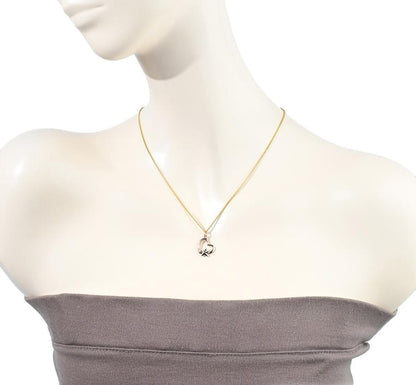 Pomellato DoDo 9k Rose 9K White Gold Heart Star Charm Pendant Necklace Top w/Box