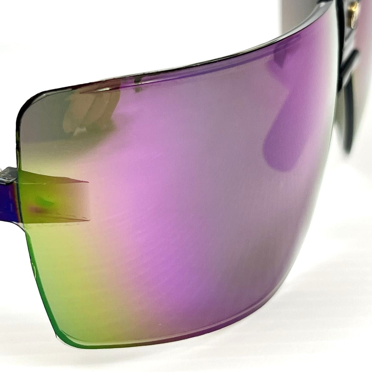 GARGOYLES Classic Vintage 1980s Terminator Sunglasses Magenta Green Mirror Lens