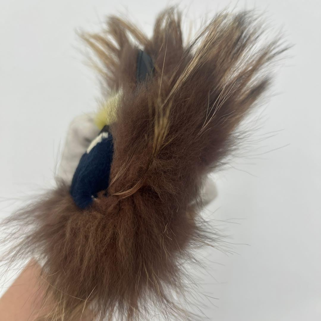 FENDI Bag Bugs Eye Monster Fur Charm Key Chain Black Brown Yellow Authentic