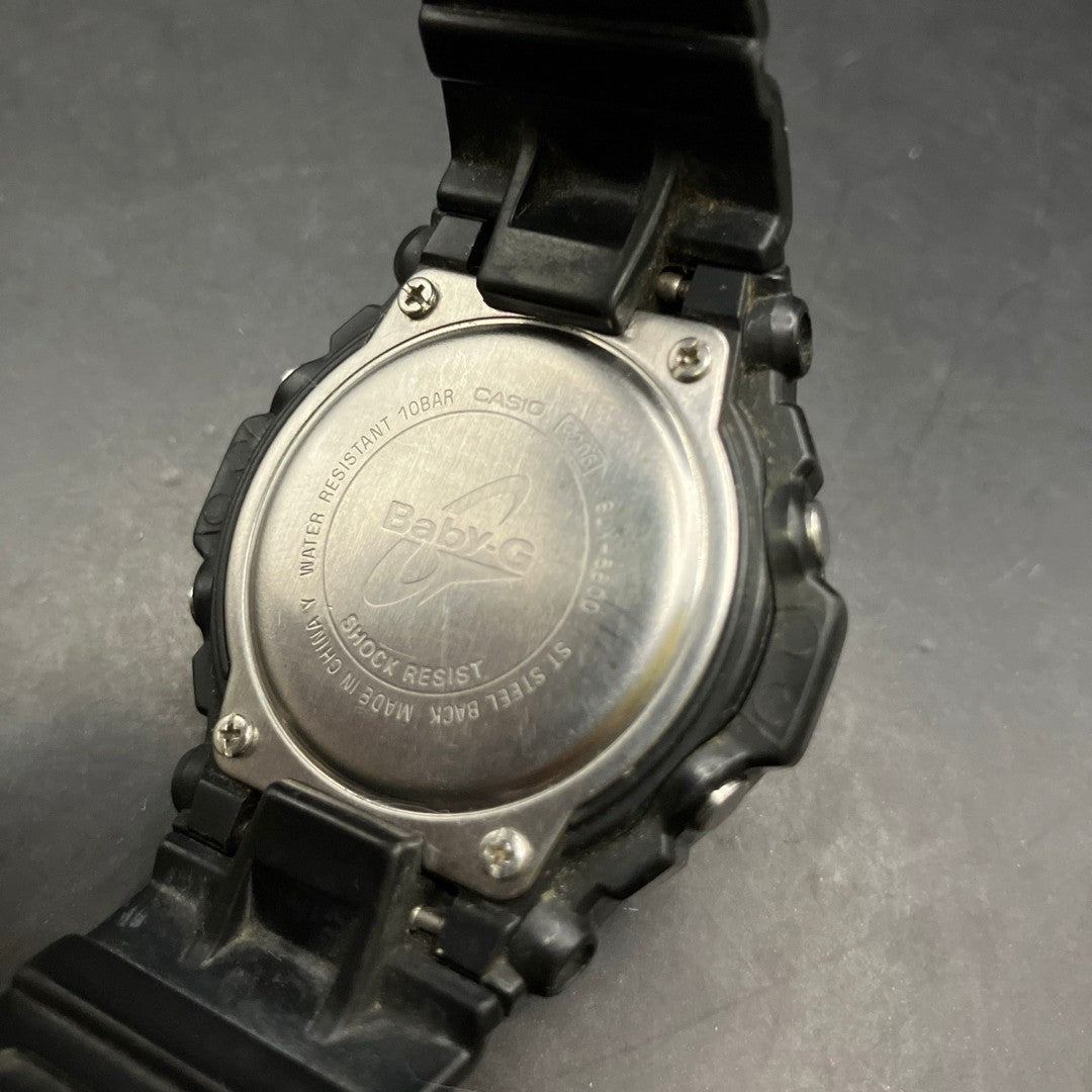 CASIO Baby-G BLX-5600 Tide Graph Digital Watch Black Resin Shock Resist Working