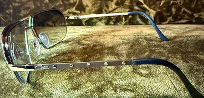 Authentic CAZAL 9028 Aviator Sunglasses Gold Studded Made in Germany