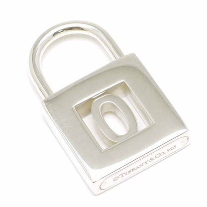 Tiffany & Co. Silver 925 Alphabet Number 0 Padlock Pendant Charm Cadena Rare