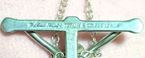 Tiffany & Co Crucifix Cross Jesus Pendant Top Silver 925 Chain 1.1x0.8" Auth