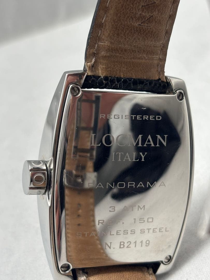 LOCMAN PANORAMA Ref.150 Automatic Analog Date Watch Men Excellent