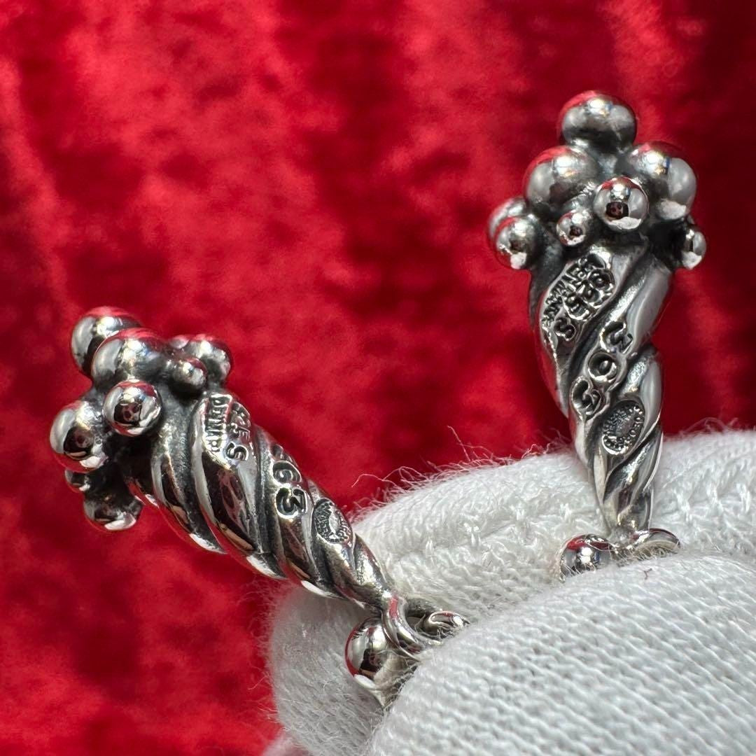 Georg Jensen # 363 Sterling Silver 925 Seashell Earrings Excellent