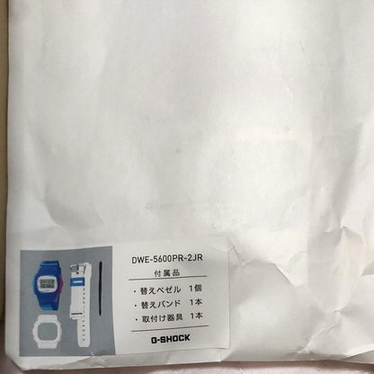 CASIO G-SHOCK DWE-5600PR-2JR 5600 Series Digital Watch Blue Resin Unused