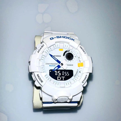 CASIO G-SHOCK GBA-800-7AJF G-SQUAD White Resin Watch Bluetooth 48.6mm