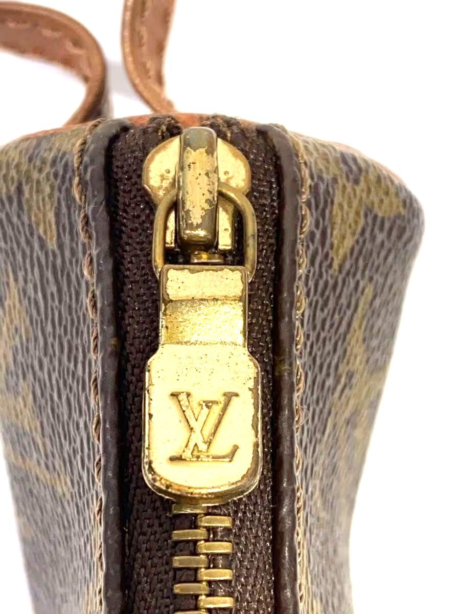 Louis Vuitton Etui Trois Balles Golf Ball Case Monogram Canvas Brown Authentic