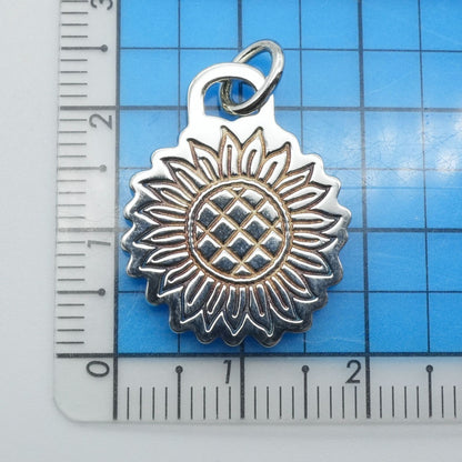 Tiffany & Co Sterling Silver 925 Go Women 2020 Sunflower Pendant Top Charm