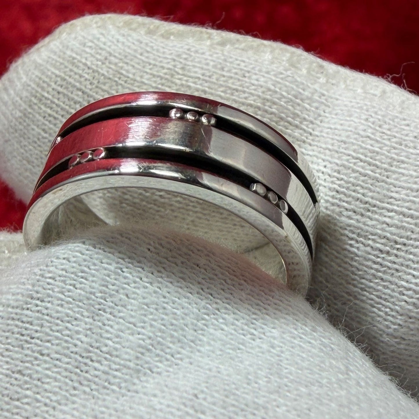 Excellent Georg Jensen # 60D Sterling Silver 925 Ring Size 51 US 5.5