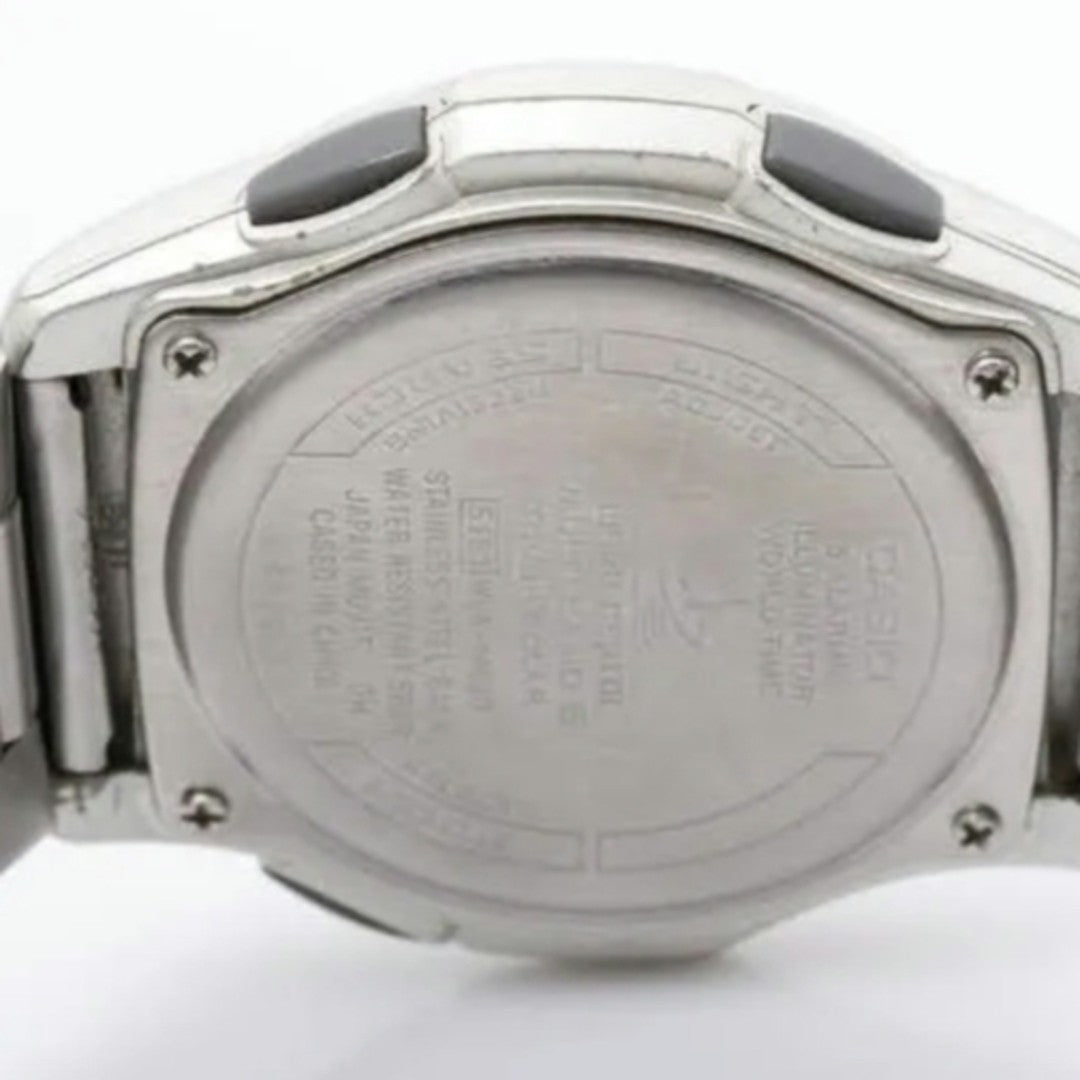 CASIO Wave Ceptor WVA-M630D-1AJF Solar Radio Watch Black Dial 42mm Steel Band