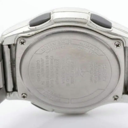 CASIO Wave Ceptor WVA-M630D-1AJF Solar Radio Watch Black Dial 42mm Steel Band
