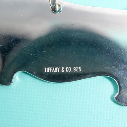 Tiffany & Co Sterling Silver 925 Terrier Dog Key Ring Keychain Charm
