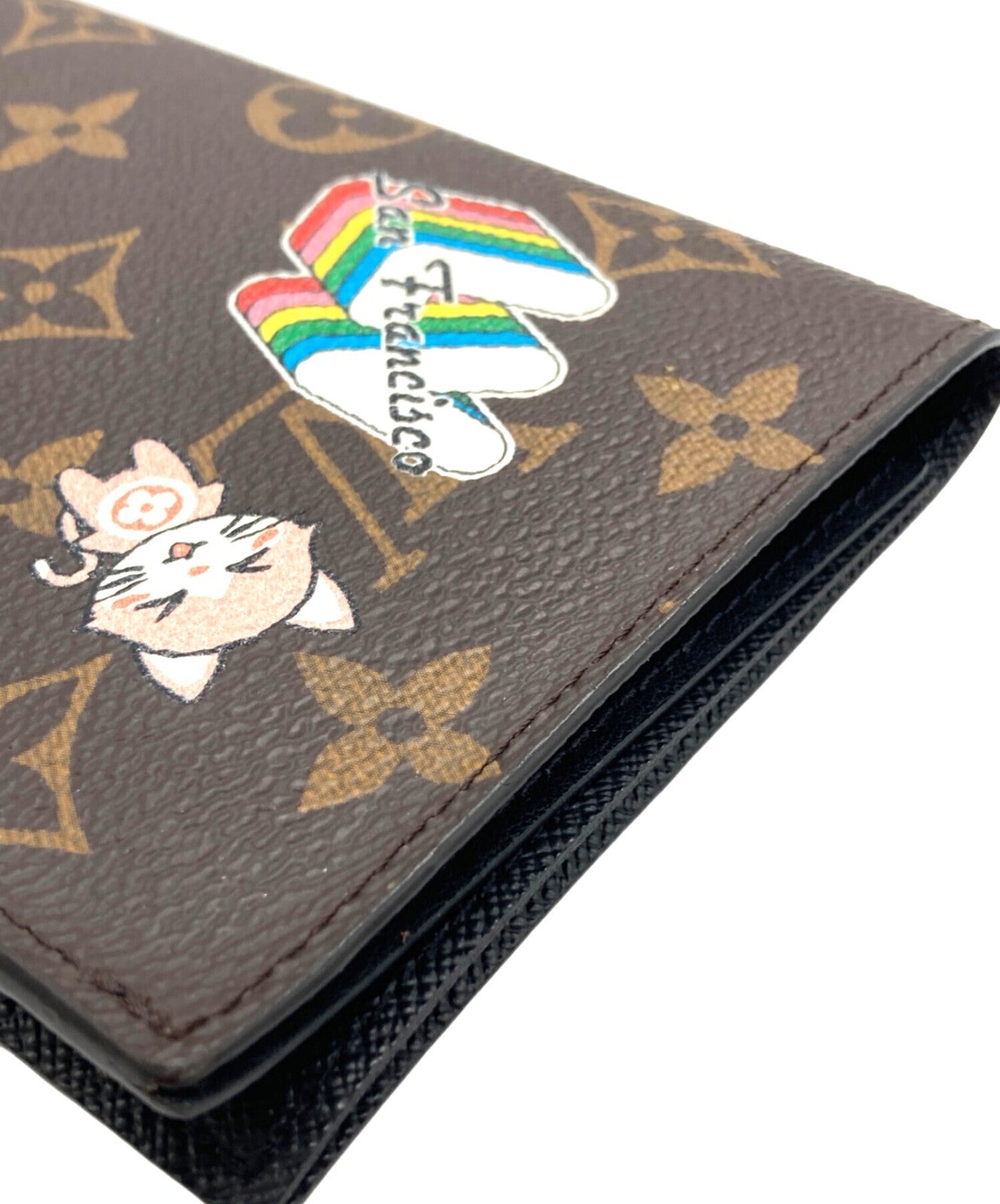 Louis Vuitton Monogram Couverture Passeport NM Passport Cover Brown France Auth