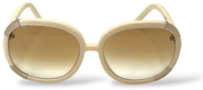 Chloe CL2119 Paddington Butterfly Sunglasses Beige Cream Frame Gold Hardware