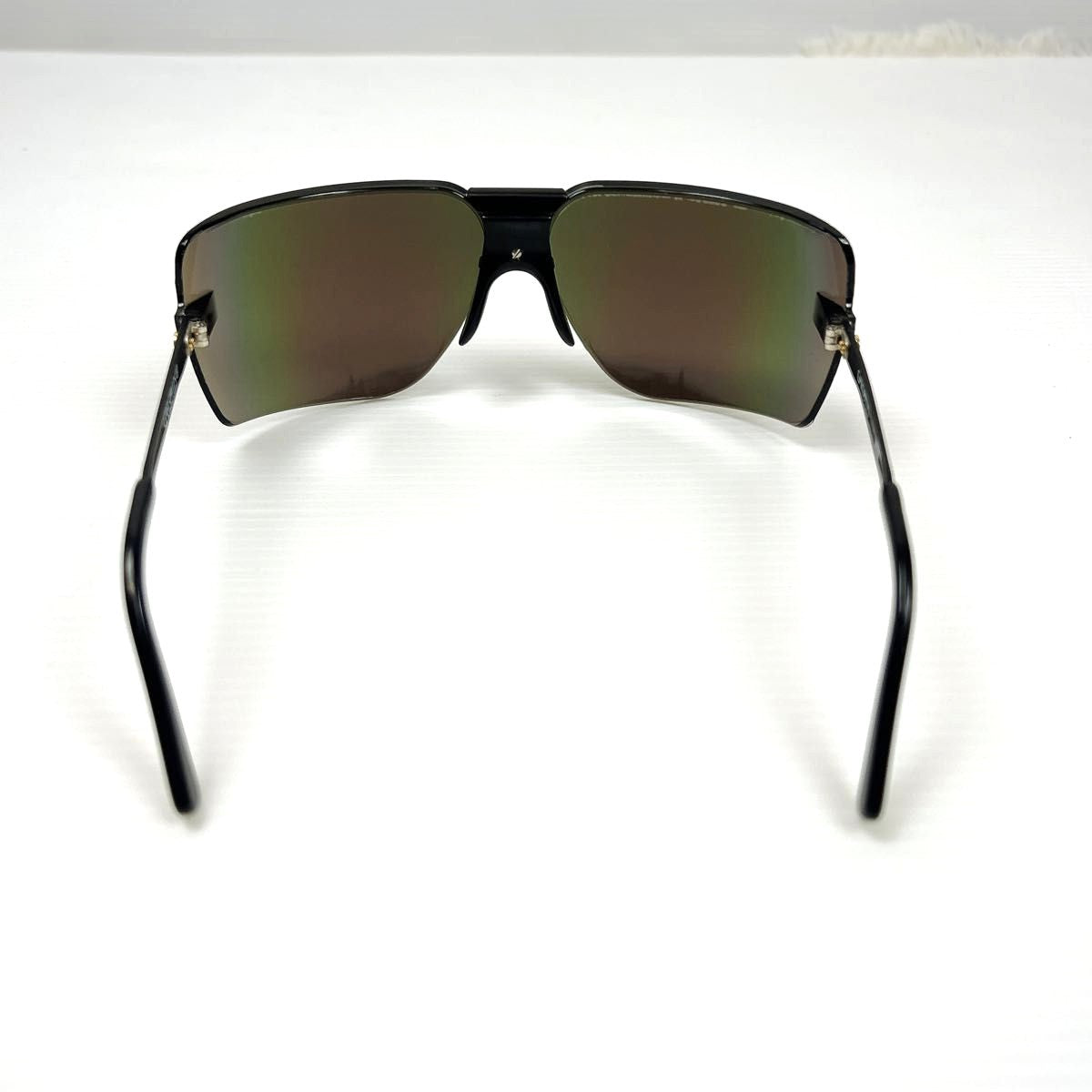 GARGOYLES Classic Vintage 1980s Terminator Sunglasses Magenta Green Mirror Lens