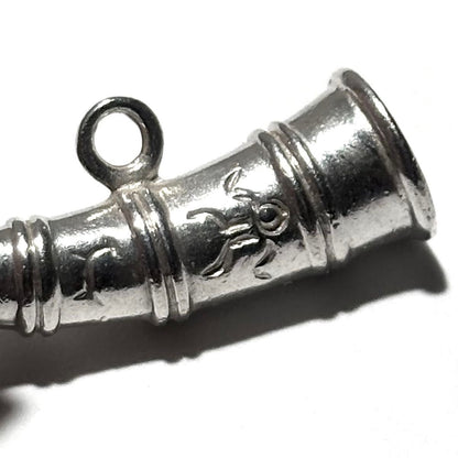 Vintage 50s Just Andersen Sterling Silver 925 Charm Pendant Top Denmark