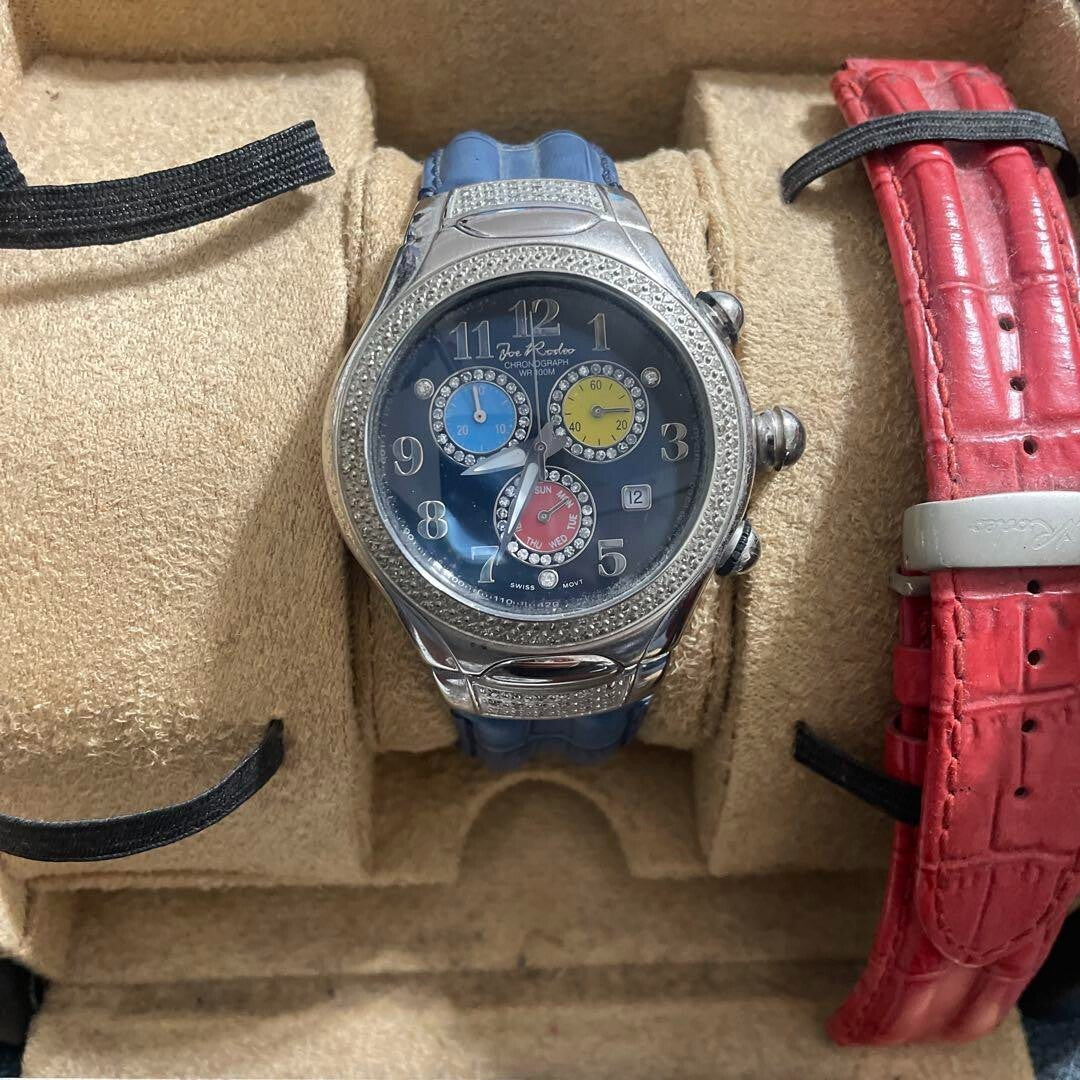Joe Rodeo Chronograph Diamond Quartz Analog Watch Replacement Belt From Japan