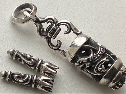 Chrome Hearts Authentic Celtic Roller 925 Pendant Keyring Parts 8cm 3.1" 24.83g