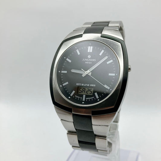 Junghans Mega DCF77 40-JJY-60 Radio-Controlled Quartz Watch Men