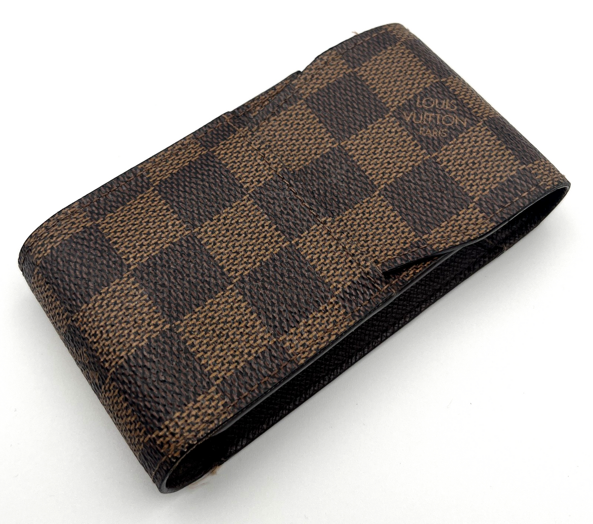 LOUIS VUITTON Etui Cigarette Case Damier Ebene 12x6.5x2.3cm 4.7x2.5x0.9" Auth
