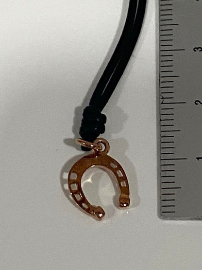 Pomellato Dodo 9k Rose Gold Mini Horseshoe Charm Pendant Necklace Near Mint