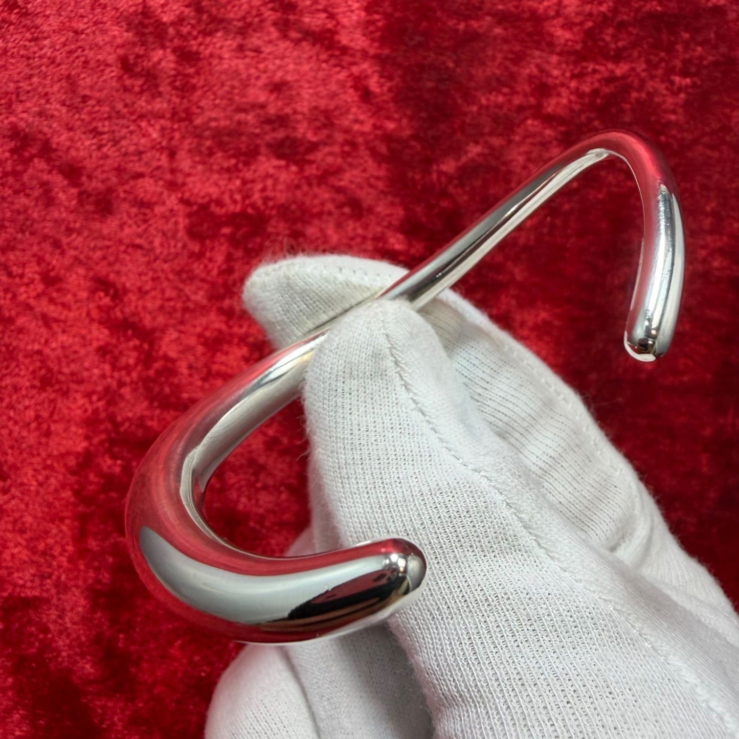 Excellent Georg Jensen Sterling Silver 925 OFFSPRING Cuff Bracelet L 16cm 6.3in