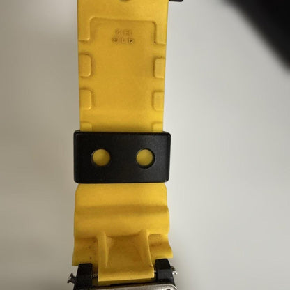 CASIO G-SHOCK DW-6700 FOX FIRE Digital Watch Yellow Resin Black Case Stainless