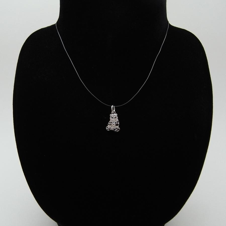 Pomellato DoDo 18k White Gold Black Diamond Panda Pendant Necklace Top Charm