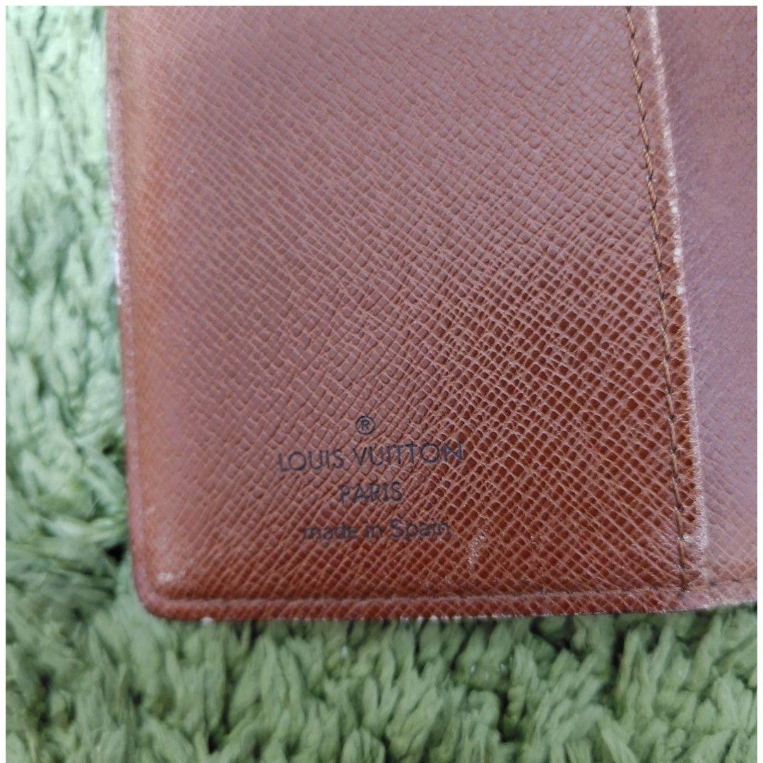 Louis Vuitton Monogram System Agenda Cover 6 Ring Notebook Canvas Snap Button