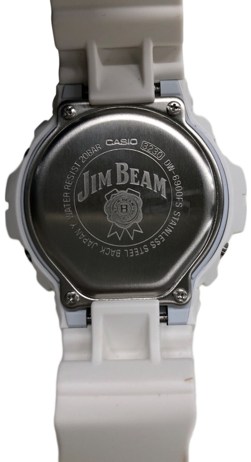 CASIO G-Shock DW-6900FS Jim Beam Digital Watch White Red Resin Mens Collab