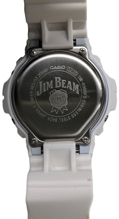 CASIO G-Shock DW-6900FS Jim Beam Digital Watch White Red Resin Mens Collab