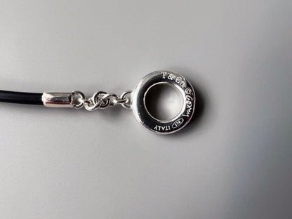 Tiffany & Co Sterling Silver & Rubber Frank Gehry Fish Bracelet Toggle Excellent
