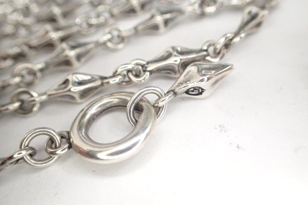 Bloody Mary Tiny Bone Chain Necklace Silver 925 50cm 19.7" Used 24.9ｇ Hook