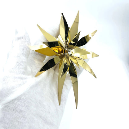 Georg Jensen Christmas Mobile 2012 Gold Tone Ornament Star Decor w/Box Denmark