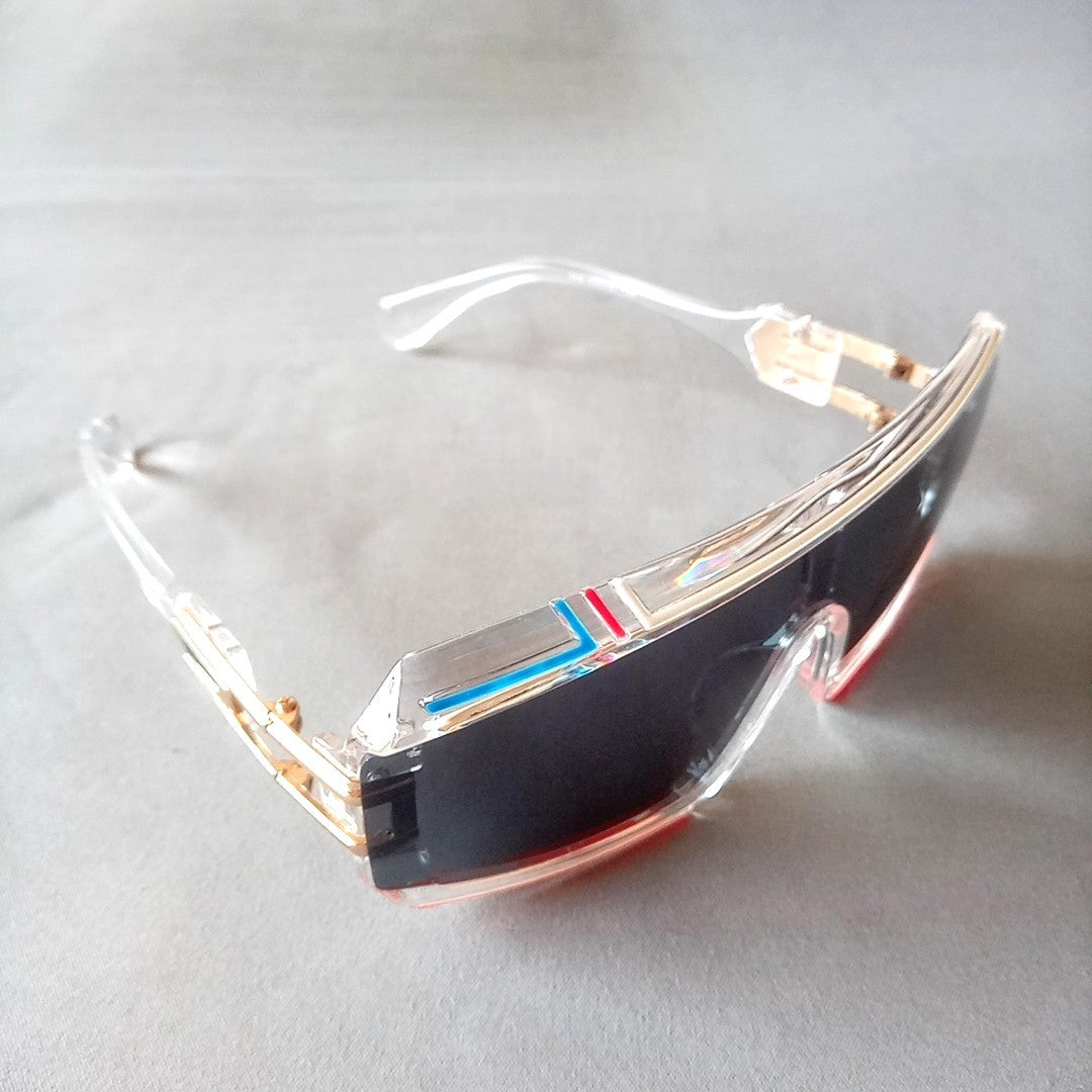 CAZAL MOD 858 135 Sunglasses Clear Frame Gray Lens New Unused Germany Made