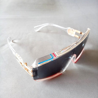 CAZAL MOD 858 135 Sunglasses Clear Frame Gray Lens New Unused Germany Made