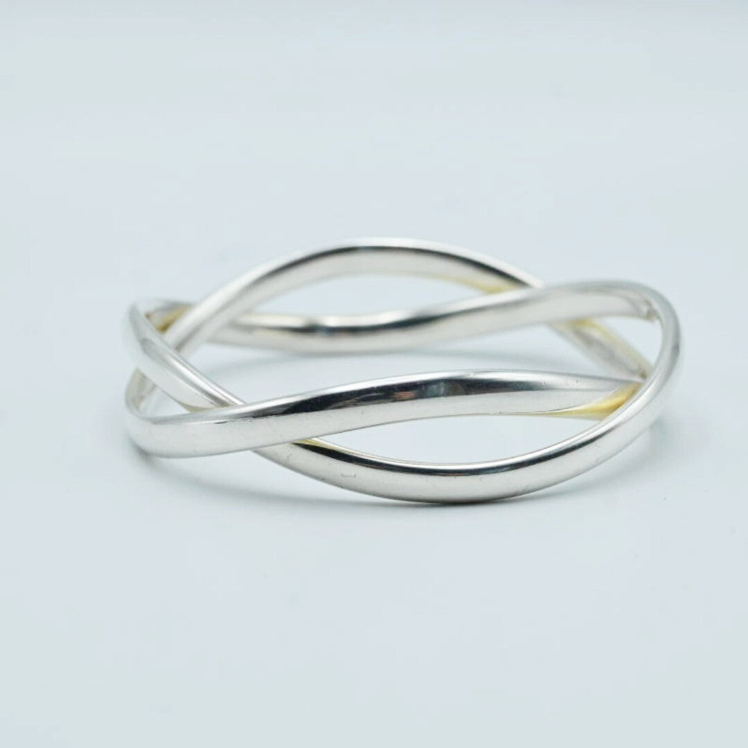 Georg Jensen # 237B Sterling Silver 925 Bangle Bracelet Astrid Fog Denmark RARE