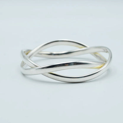 Georg Jensen # 237B Sterling Silver 925 Bangle Bracelet Astrid Fog Denmark RARE