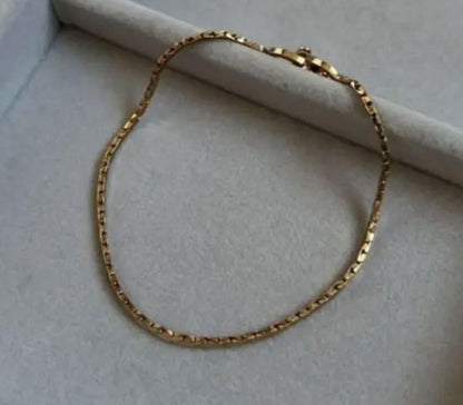 Vintage Dior CD Logo Gold Plated Bracelet women From Japan